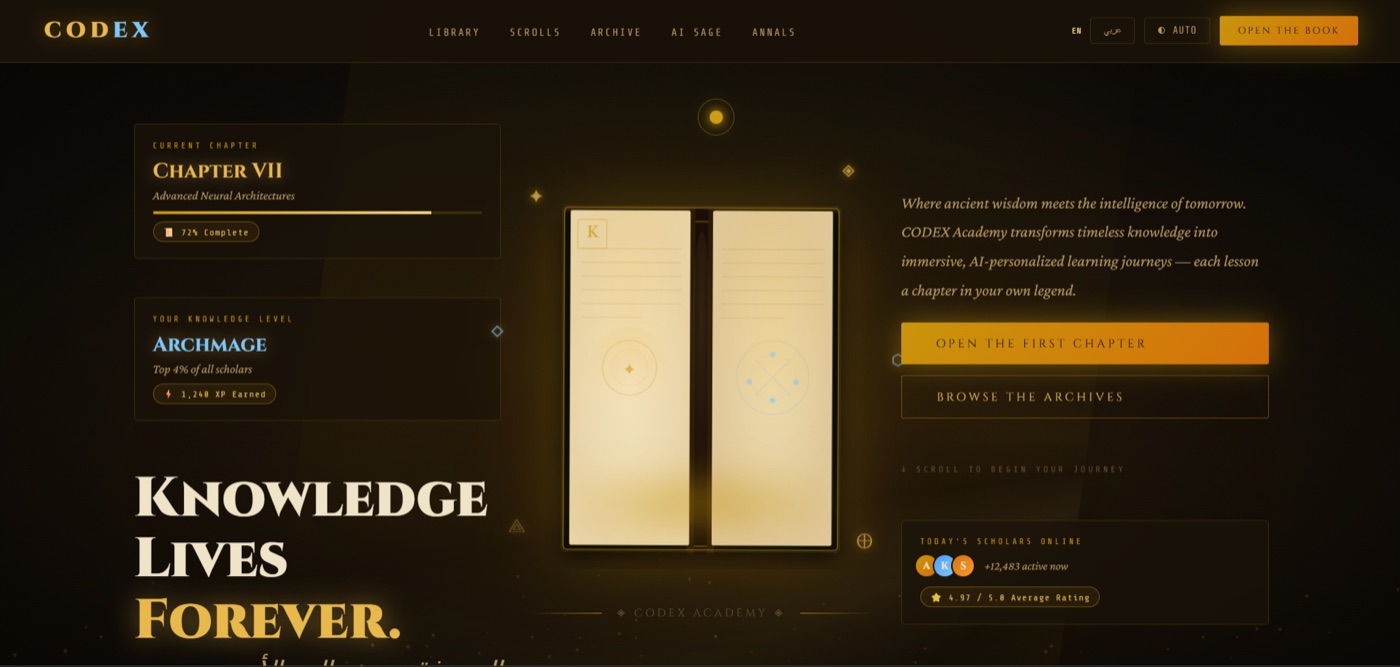 CODEX. website preview
