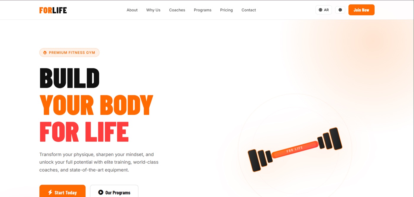 For Life website preview
